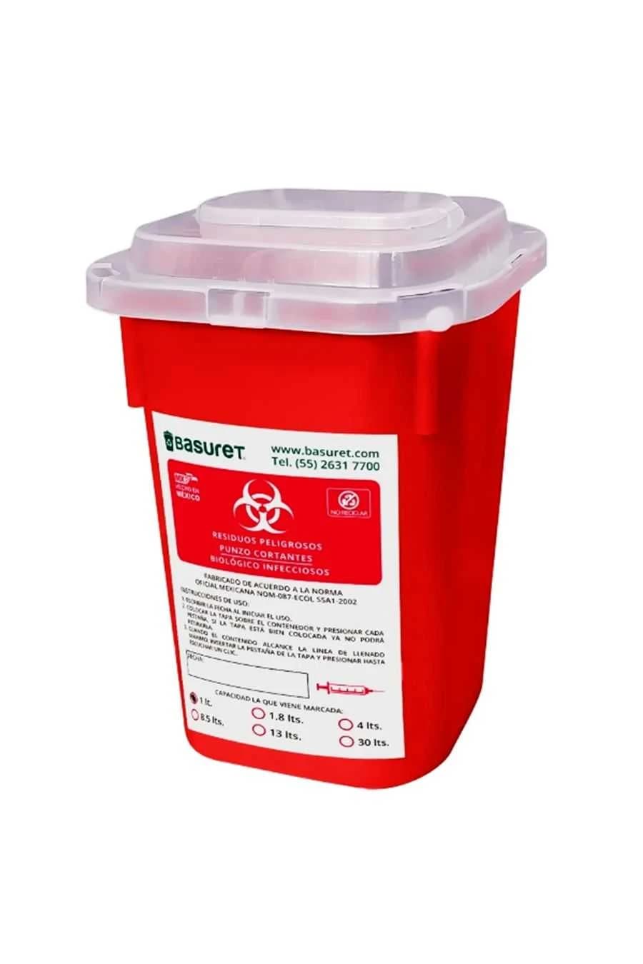 Bote de RPBI 1 lt