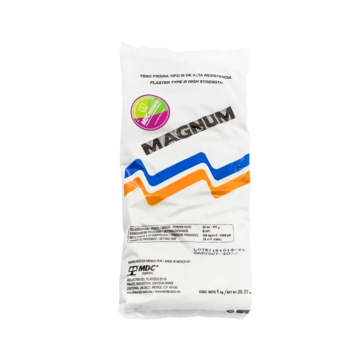 YESO TIPO III PIEDRA BLANCO 1 KG MAGNUM MDC